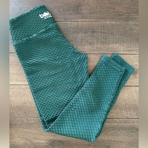 Booty by Brabants Croco Skin Leggings - Emerald Green